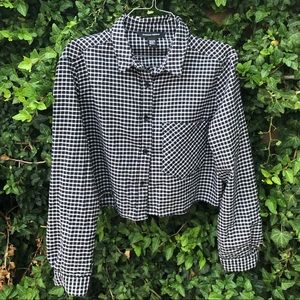 American Apparel cropped flannel